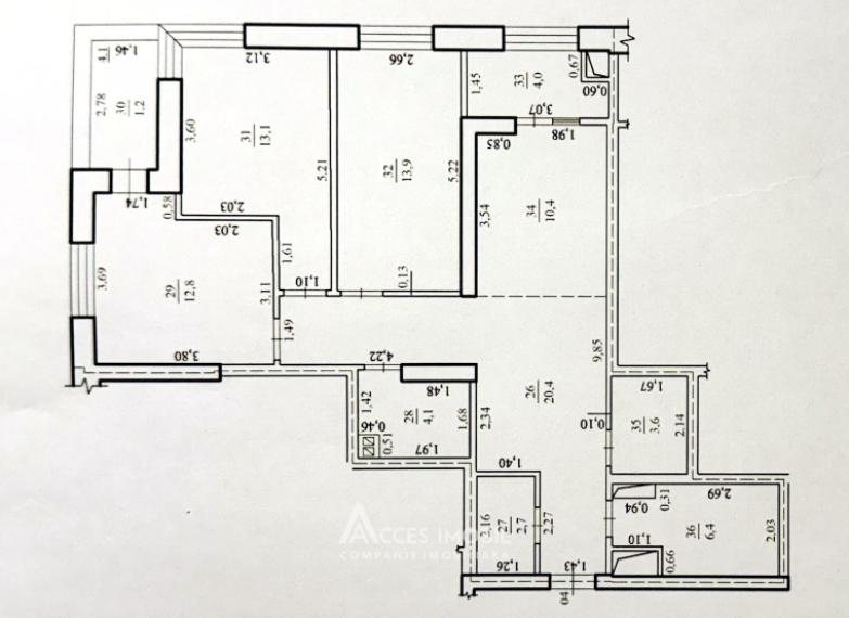 Bloc nou! Botanica, bd. Cuza Vodă, 3 camere + living! Varianta Albă!: 16