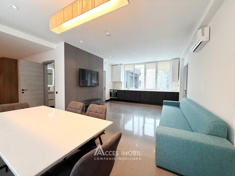 Chirie! Bloc Nou! Râșcani, str. Zimbrului, 2 camere + living. Reparație premium!: 0