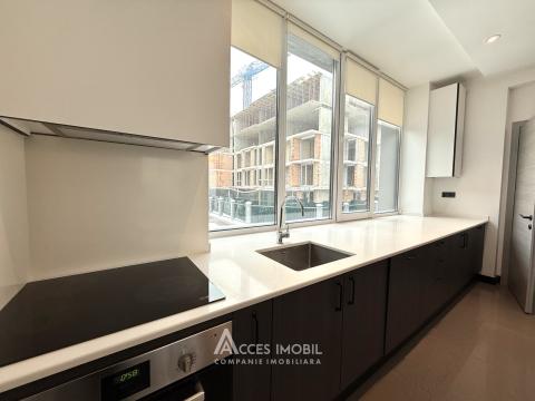 Chirie! Bloc Nou! Râșcani, str. Zimbrului, 2 camere + living. Reparație premium!: 3