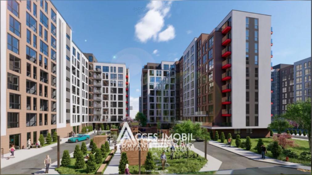 Lagmar! Cartierul rezidențial SOLARIS! Telecentru, șos. Hâncești, 1 cameră + living! Varianta Albă!: 1