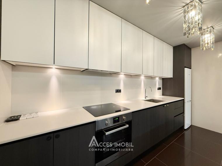 Chirie! Bloc Nou! Râșcani, str. Zimbrului, 2 camere + living. Reparație premium!: 3