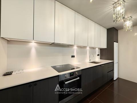 Chirie! Bloc Nou! Râșcani, str. Zimbrului, 2 camere + living. Reparație premium!: 3