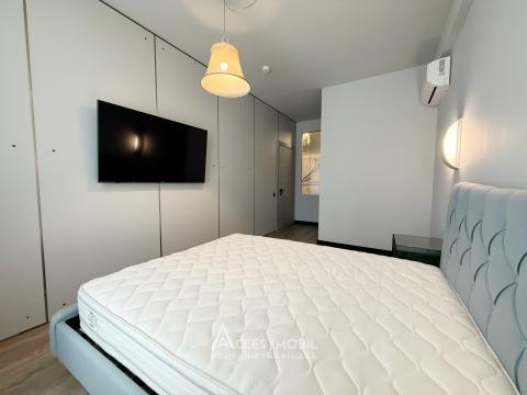 Chirie! Bloc Nou! Râșcani, str. Zimbrului, 2 camere + living. Reparație premium!: 11