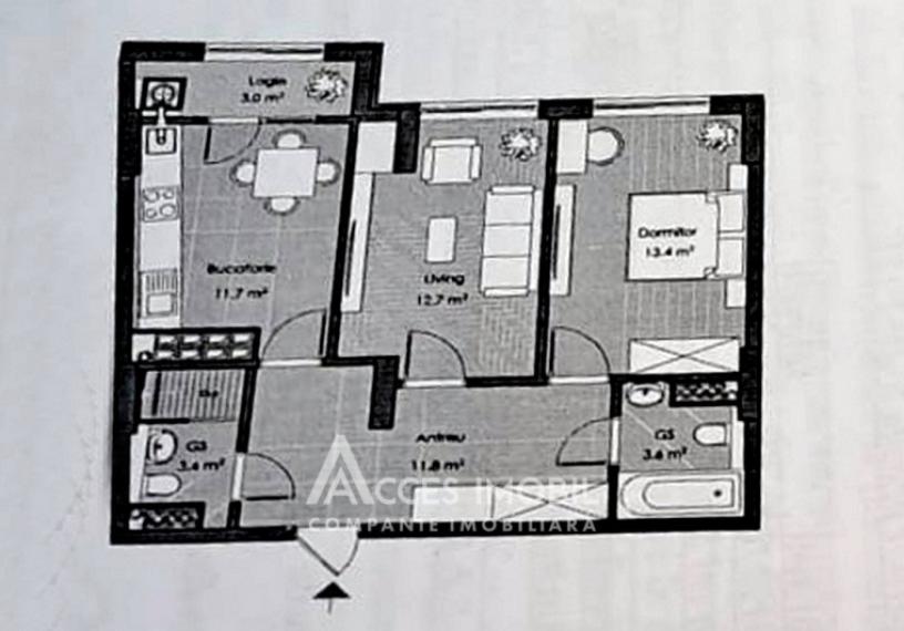 New Block! Ialoveni, Stefan cel Mare Street, 2 rooms. White version!: 9