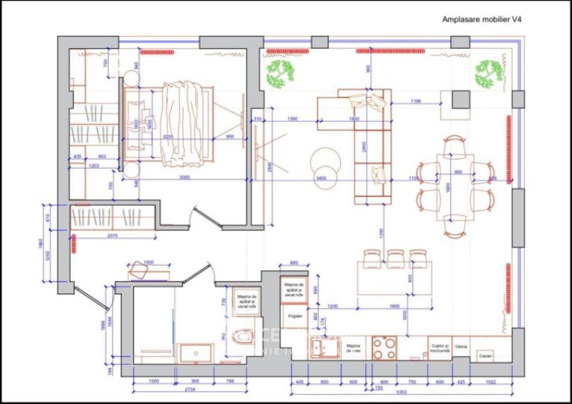 New Block! Posta Veche, Socoleni street, 2 rooms + living. White variant!: 4
