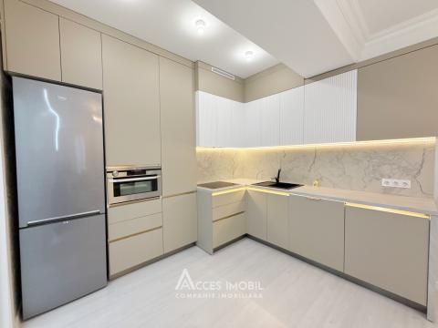 Estate Invest! Bloc nou! str. Ialoveni, Telecentru, 2 camere + living. Euroreparație!: 2