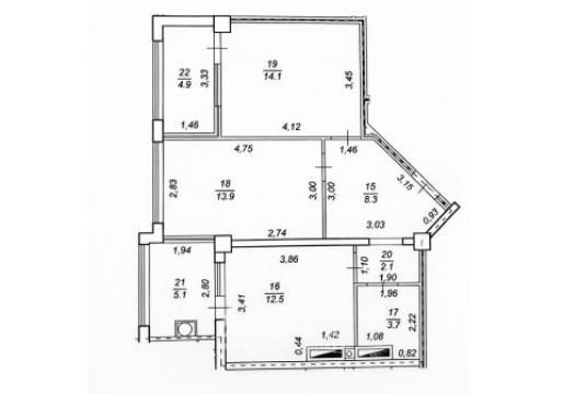 Dansicons! Centru, str. Nicolae Testemițanu, 2 camere. Euroreparație!: 9