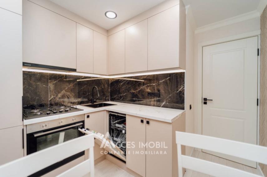 Râșcani, str. Andrei Saharov, 2 camere + living. Euroreparație!: 6