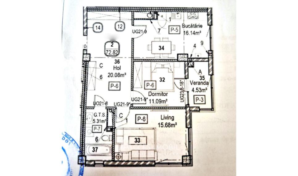 Horus City! Râșcani, str. Tudor Vladimirescu, 2 camere. Variantă albă!: 1