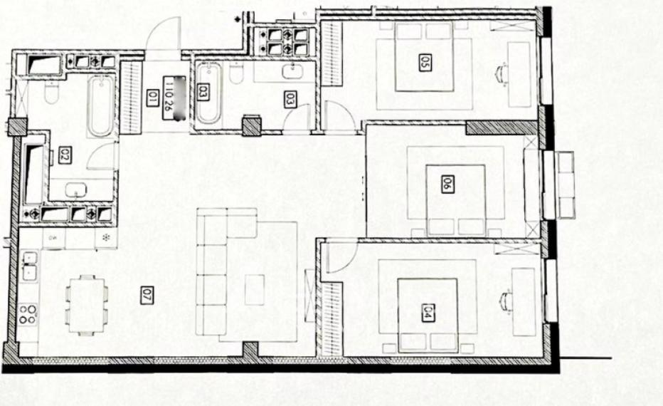 City Gardens! Râșcani, bd. Renașterii Naționale, 3 camere + living. Variantă albă!: 1