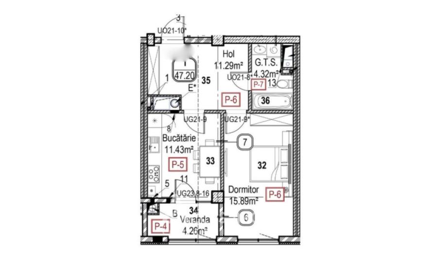 Horus City! Râșcani, str. Tudor Vladimirescu, 1 cameră. Variantă albă! + 2 debarale!: 1