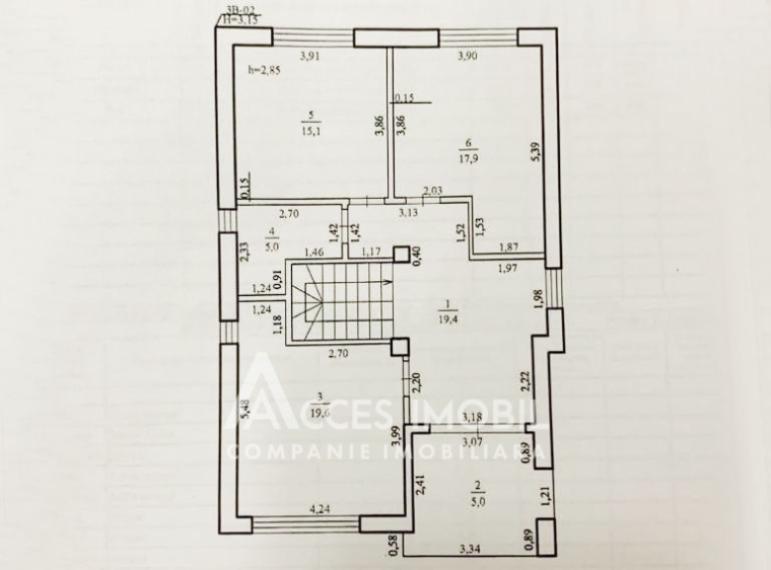 Casă în 3 niveluri! str. Olga Vrabie, Râșcani, 270m2 + 3 ari. Variantă albă!: 6