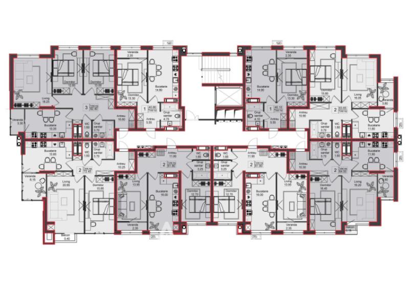 Bloc Nou! Ciocana, str. Vadul lui Vodă, 2 camere + living. Variantă albă!: 3
