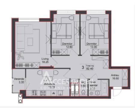 Bloc Nou! Ciocana, str. Vadul lui Vodă, 3 camere + living. Variantă albă!: 1