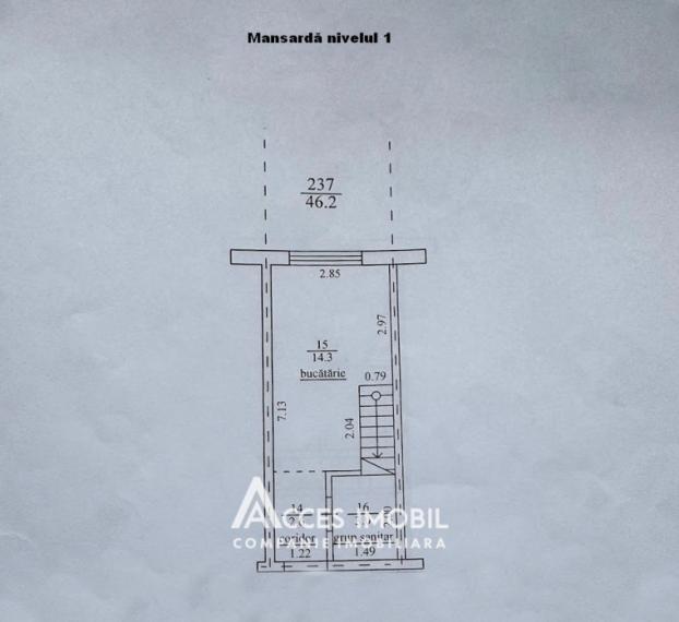 Botanica, str. Independenței, 2 camere + living. Autonomă!: 7