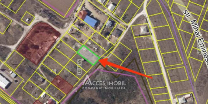 Земельный участок под строительство, 8 соток! ул. Эминеску, Милештий Мичь!: 2
