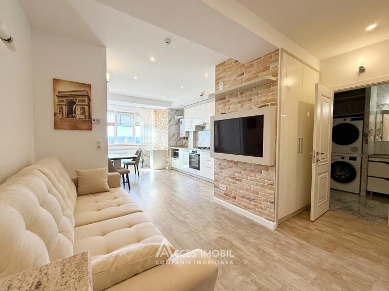 Аренда! Рышкановка, ул. Матей Басараб, 1 комната + гостиная! Евроремонт!: 4