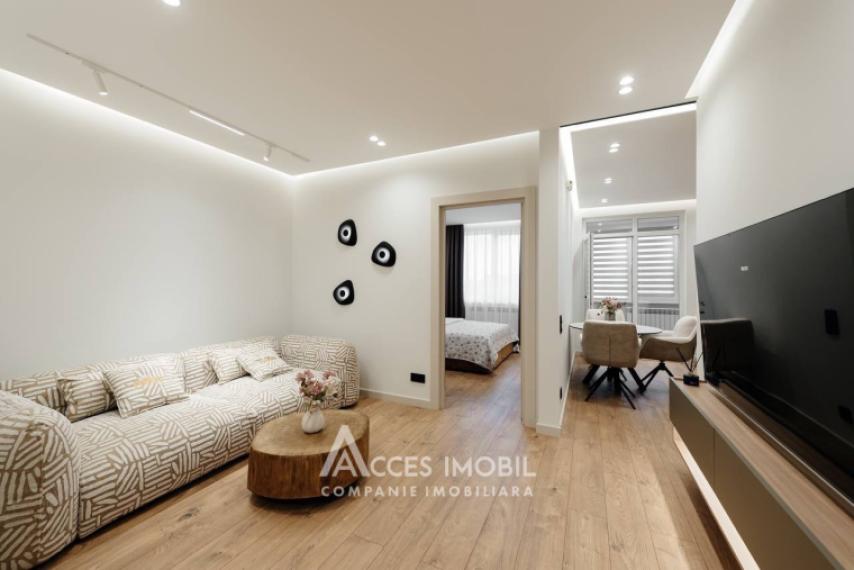 Exfactor! Buiucani, str. Vasile Lupu, 2 cameră + living. Reparație premium!: 2