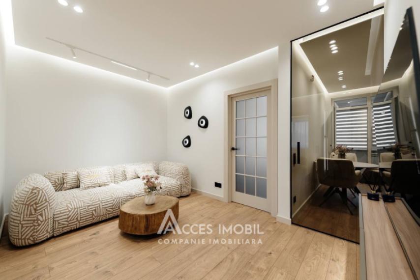 Exfactor! Buiucani, str. Vasile Lupu, 2 cameră + living. Reparație premium!: 3