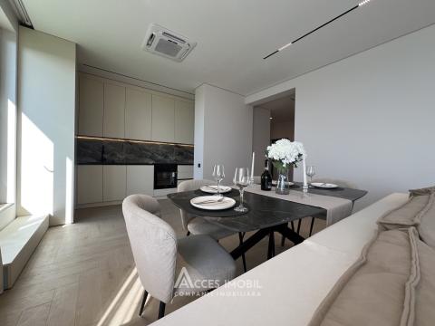 Penthouse! Pamir Construct! Durlești, str. Ialoveni 2 camere + living + terasă 60 m2! Euroreparație!: 2