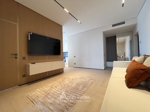 Penthouse! Pamir Construct! Durlești, str. Ialoveni 2 camere + living + terasă 60 m2! Euroreparație!: 2