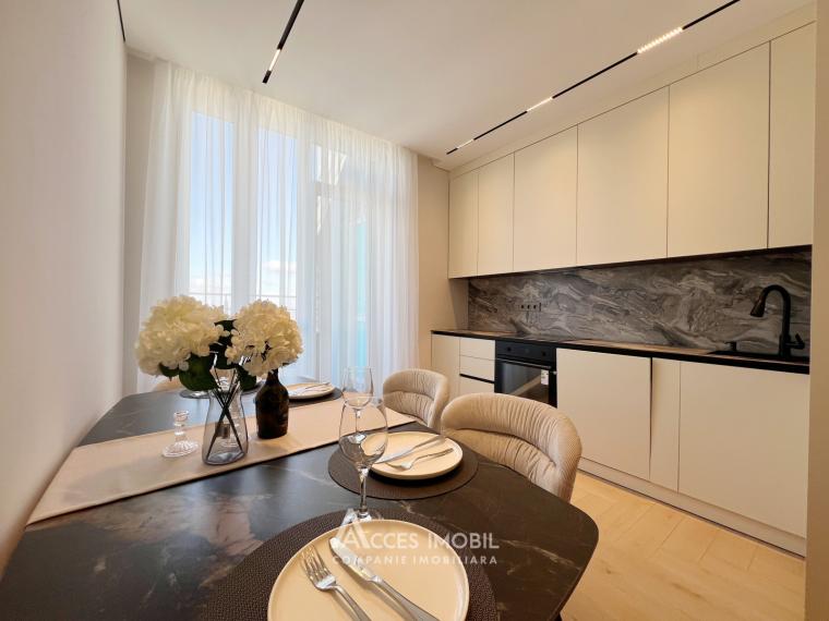 Penthouse! Pamir Construct! Durlești, str. Ialoveni 2 camere + living + terasă 60 m2! Euroreparație!: 5