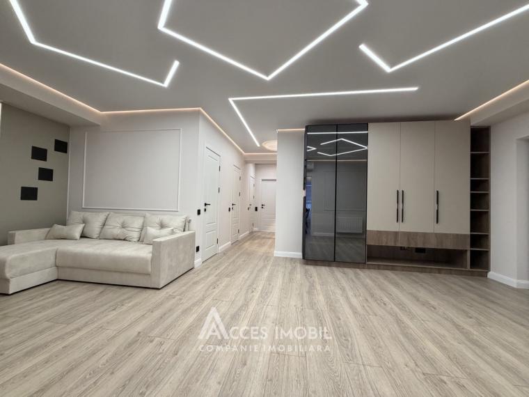 Estate Invest! Bloc nou! str. Ialoveni, Telecentru, 2 camere + living. Euroreparație!: 2