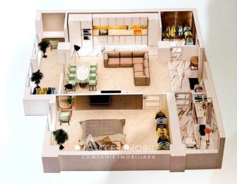 Newton House! Botanica, str. Grădina Botanică, 1 cameră + living. Variantă Albă!: 3