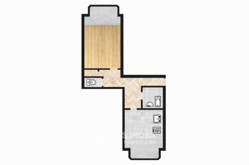 str. Tudor Vladimirescu, Râșcani, 1 cameră. Seria MS!: 1