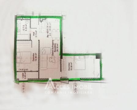 Milanin Nixon! Râșcani, str. Spartacus/Renașterii Naționale, 2 camere + living. Variantă albă!: 3