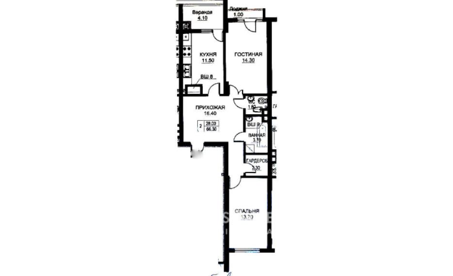 Exfactor! str. N. M. Spătaru, Ciocana, 2 camere + living. Variantă albă!: 1