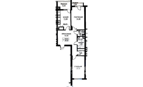 Exfactor! str. N. M. Spătaru, Ciocana, 2 camere + living. Variantă albă!: 1