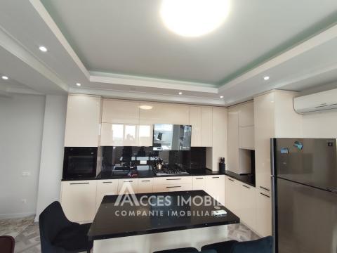 Chirie! Bloc Nou! str. Lev Tolstoi, Centru, 2 camere + living. Euroreparație!: 2