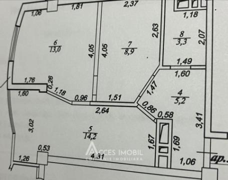 New Block! Posta Veche, Socoleni street, 2 rooms. Euro Repair!: 14