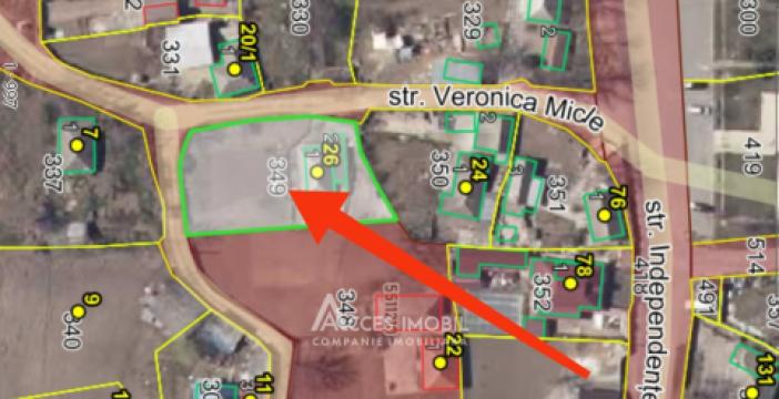 Teren pentru construcție, 9 ari! Băcioi, str. Veronica Micle!: 3