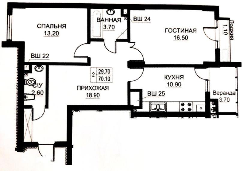 Exfactor! Ciocana, N. Milescu Spataru street, Ciocana, 2 rooms + living. White version!: 8