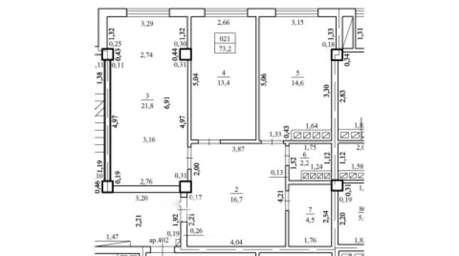 Дурлешты, ул. Картуша, 2 комнаты + гостиная. Белый вариант!: 5