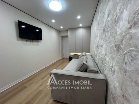 Râșcani, str. Miron Costin, 2 camere + living. Euroreparație! De mijloc!: 2