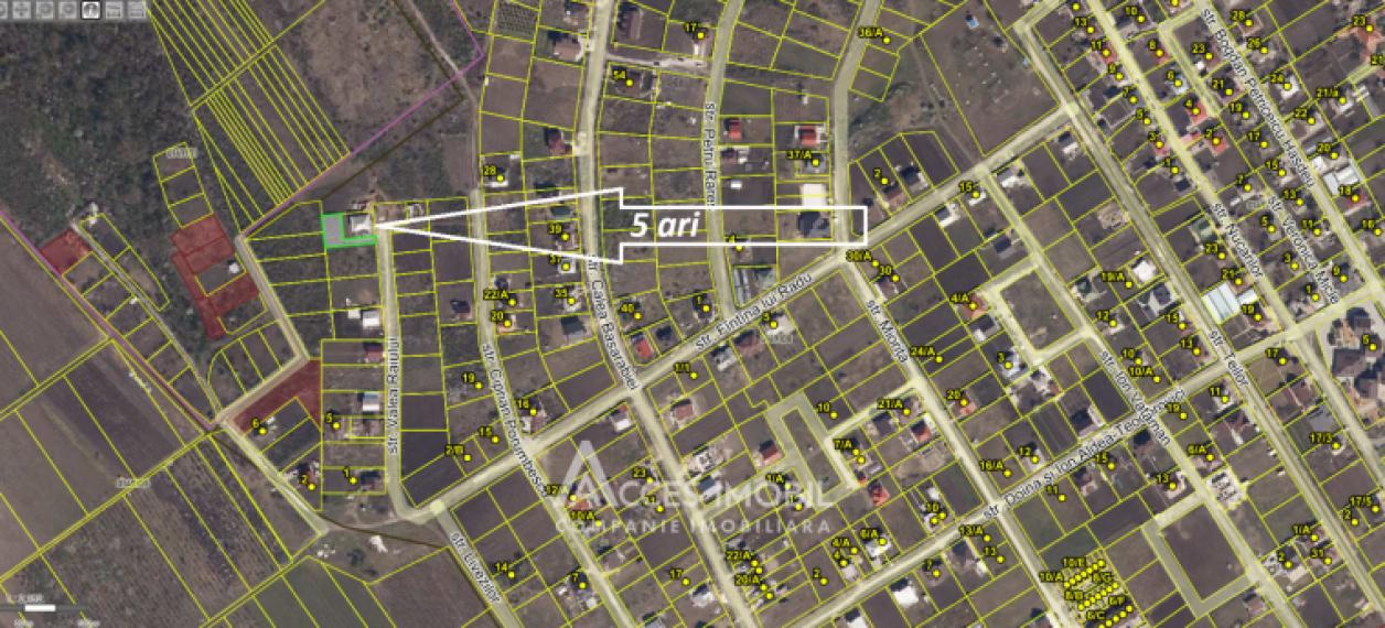 Teren pentru construcții 5 ari. Colonița, str. Valea Raiului!: 4