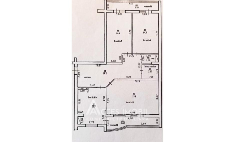 New Block! Telecenter, Drumul Viilor street, 3 rooms! Authonomus!: 1