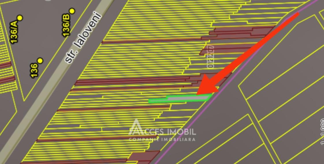 Сельскохозяйственный участок 2,4 соток! ул. Яловень, Дурлешты!: 1