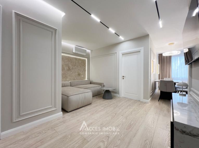 Basconslux! Чеканы, бул. Мирча чел Бэтрын, 2 комнаты + гостиная. Евроремонт!: 3