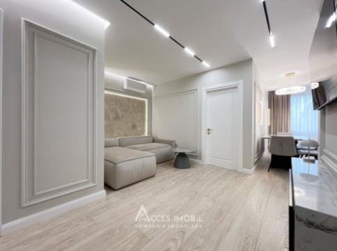 Basconslux! Чеканы, бул. Мирча чел Бэтрын, 2 комнаты + гостиная. Евроремонт!: 3