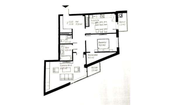 Euroaccent! Яловены, ул. Басарабия, 2 комнаты. Белый вариант!: 12