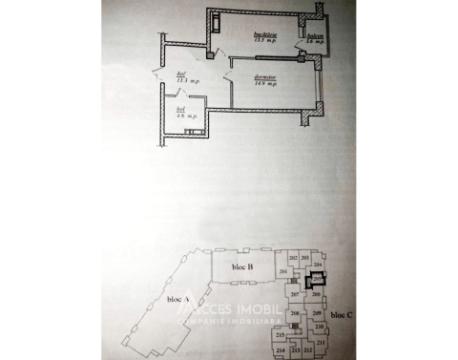 Poliprim-Grup! Дурлешты, ул.  Николае Димо, 1 комната + гостиная. Белый вариант!: 4