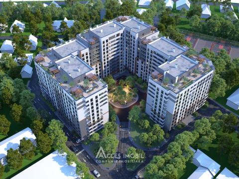 Braus Millennium Park! Новострой! Телецентр, шос. Хынчешть, 1 комната + гостиная! Белый вариант!: 1