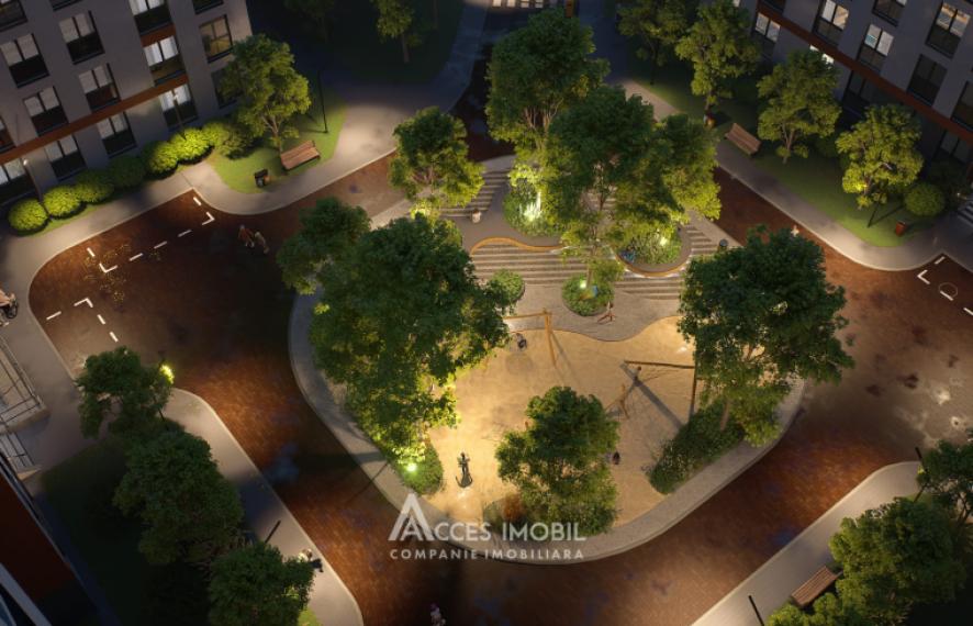 Braus Millennium Park! Новострой! Телецентр, шос. Хынчешть, 1 комната + гостиная! Белый вариант!: 4