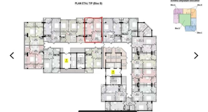 Braus Millennium Park! Новострой! Телецентр, шос. Хынчешть, 1 комната + гостиная! Белый вариант!: 5