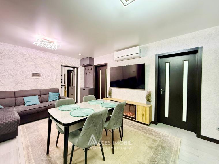 Exfactor! Ciocana, str. Mihail Sadoveanu, 3 camere + living. Euroreparație! + Debara!: 2