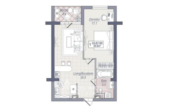 Braus Edera Home! Botanica, bd. Dacia, 1 cameră + living! Autonomă!: 4